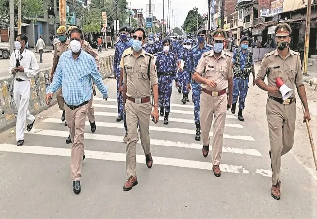 मुरादाबाद: मोहर्रम पर अलर्ट रही पुलिस, ड्रोन से की निगरानी
