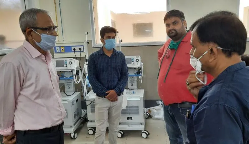 बरेली: 300 बेड अस्पताल में आए 14 वेंटिलेटर, 10 लगाए गए