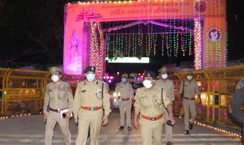 अयोध्या: पांच जोन में बंटा कार्यक्रम स्थल, प्रभारी तैनात