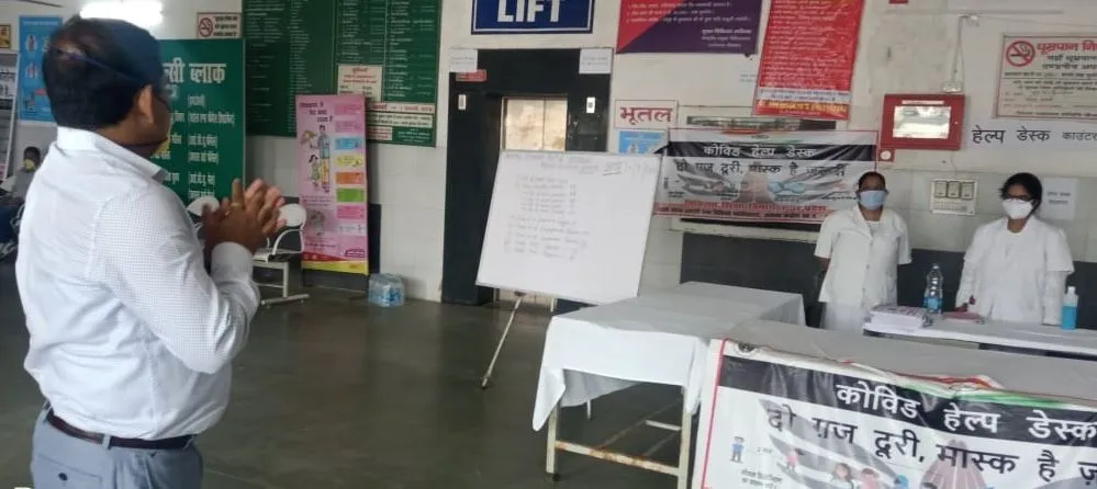 अयोध्या: डीएम ने कोविड एल-2 चिकित्सालय का किया निरीक्षण