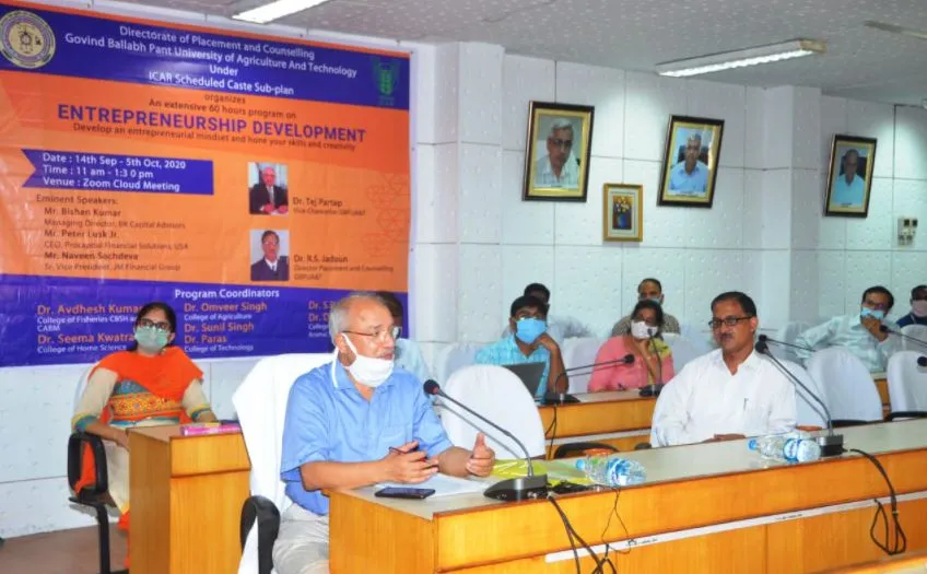 पंतनगर: 21 दिवसीय उद्यमिता विकास कार्यक्रम वर्चुअल मोड में प्रारम्भ