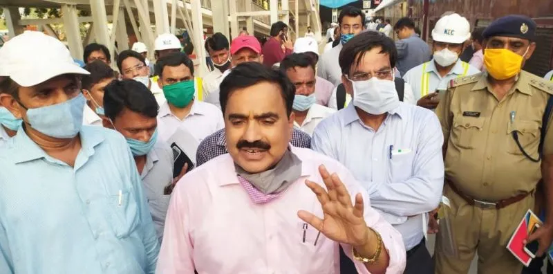 अमेठी: रेलवे लाइन दोहरीकरण का सीसीआरएस ने किया निरीक्षण