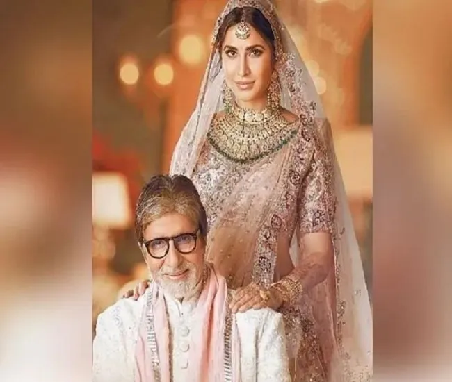 अमिताभ बच्चन ने शेयर की दुल्हन बनीं कैटरीना की तस्वीर, कहा- देवी जी गहनों में अच्छी लग रही हैं…