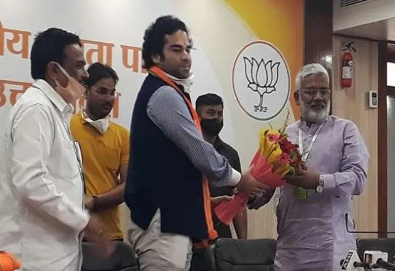 उप्र: बसपा के कद्दावर नेता रामवीर के पुत्र चिराग भाजपा में शामिल