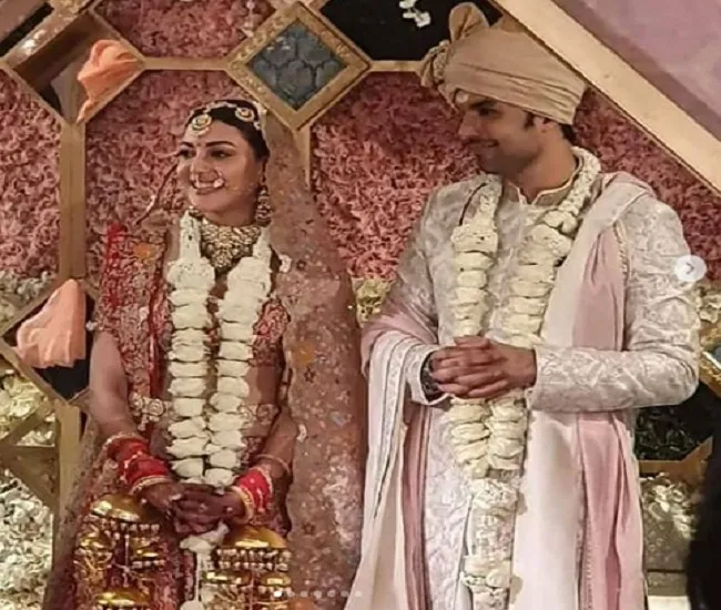 शादी के जोड़े में बेहद ही खूबसूरत लग रही हैं काजल अग्रवाल, देखें तस्वीरें