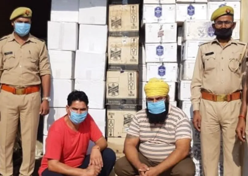 शाहजहांपुर: पुलिस ने पकड़ी 50 लाख की ब्रांडेड शराब, दो गिरफ्तार