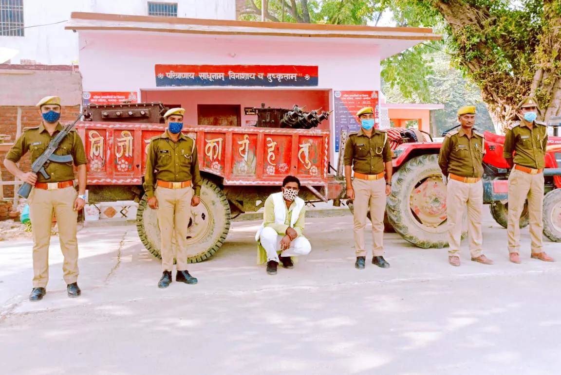 कन्नौज:पुलिस ने चेकिंग के दौरान एक शातिर को किया गिरफ्तार