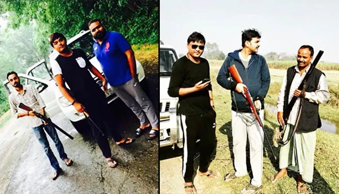 लखीमपुर खीरी: तमंचा लहराना पड़ा भारी, वीडियो वायरल होते ही पुलिस ने लिया हिरासत में