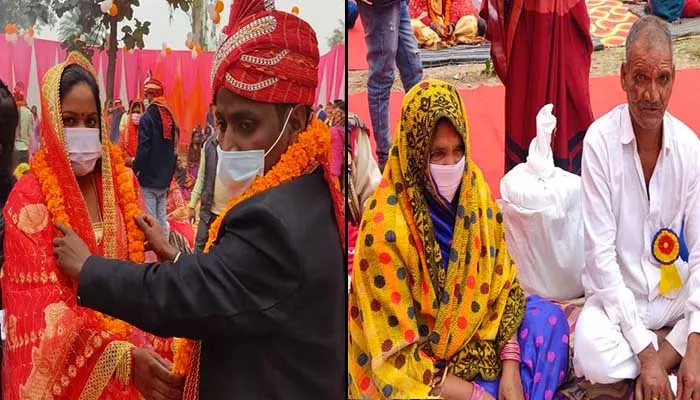 गोरखपुर: एक ही मंडप में मां-बेटी ने लिए फेरे, जानिए पूरा मामला