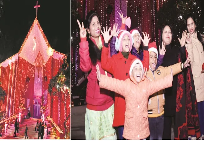 मुरादाबाद: चरनी में जन्मे प्रभु यीशु, बधाई गीत गाकर बोले मेरी क्रिसमस