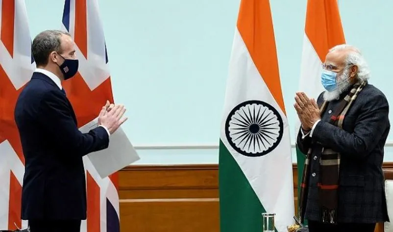 ब्रिटिश विदेश मंत्री ने प्रधानमंत्री मोदी से मुलाकात की, सामरिक संबंधों पर हुई चर्चा