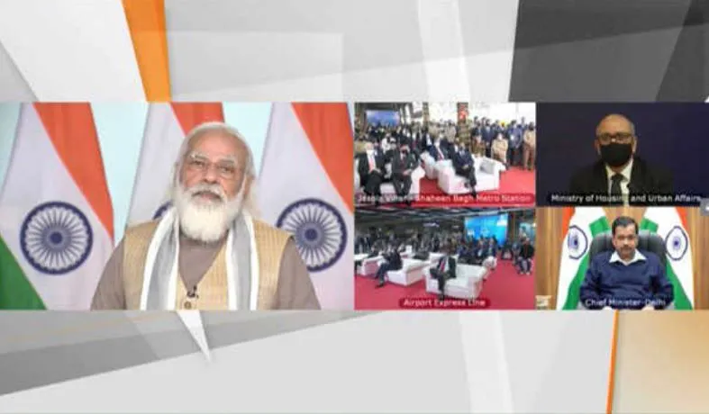 पीएम मोदी ने देश की पहली चालकरहित मेट्रो ट्रेन का किया शुभारंभ