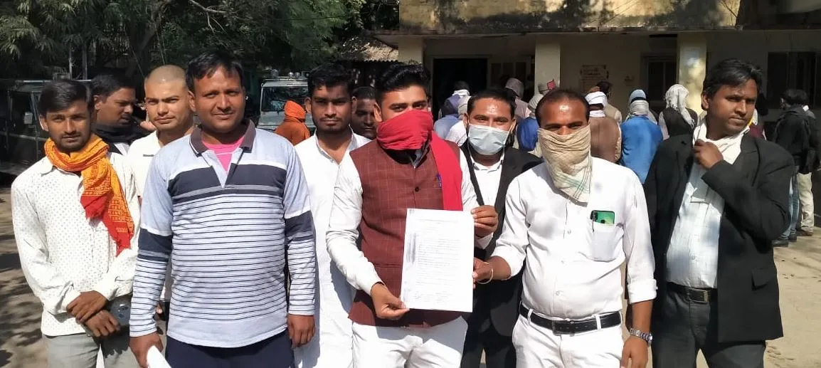 बांदा: किसानों के समर्थन मे आल इंडिया नौजवान सभा ने ज्ञापन सौंपा