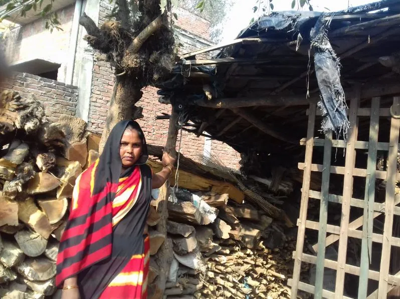 बरेली: फूस की झोपड़ी में काट रहे सर्द रातें