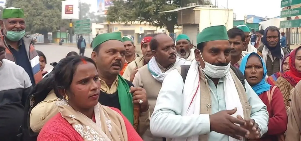 अयोध्या: दिल्ली कूच कर रहे किसानों को वापस लौटाया