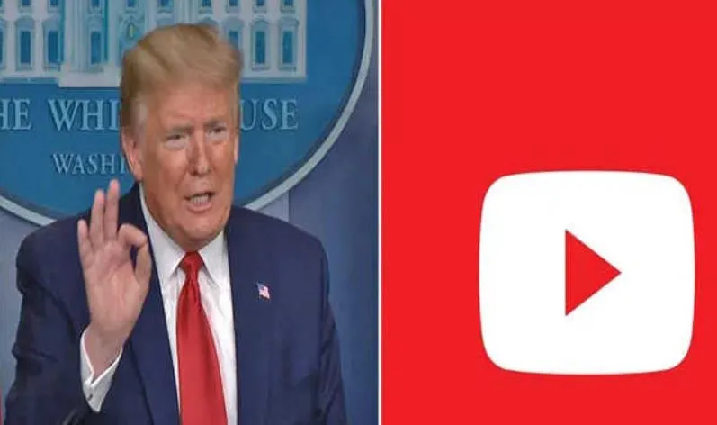 ट्रम्प का यूट्यूब एकाउन्ट अस्थाई रूप से निलंबित