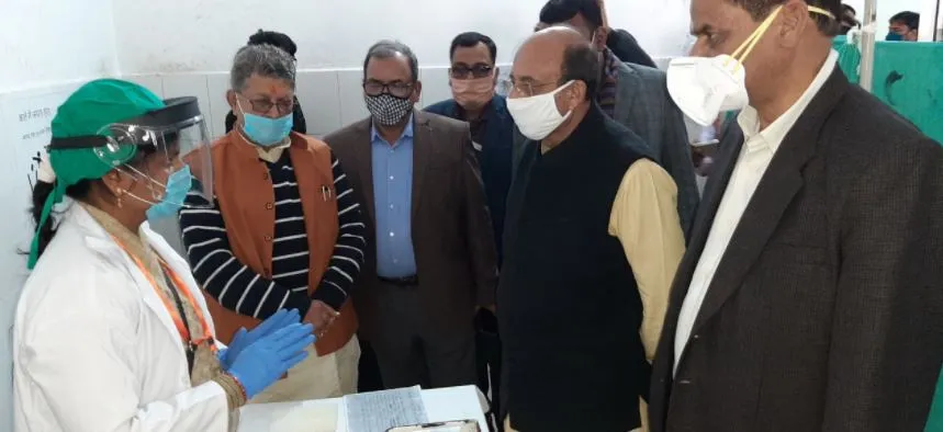 अयोध्या: जनपद के 15 सरकारी अस्पतालों में हुआ कोरोना टीकाकरण का तीसरा रिहर्सल