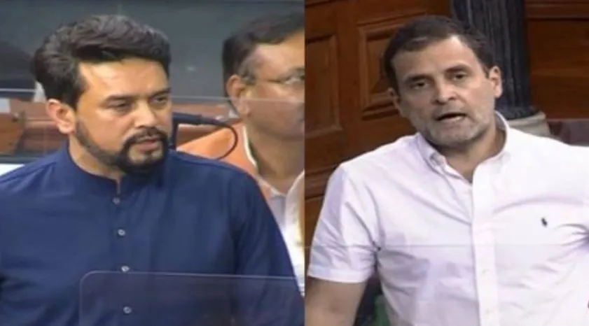 ‘हम दो, हमारे दो’ पर मचा सियासी घमासान, अनुराग बोले- राहुल गांधी का आशय ‘दीदी, जीजाजी और परिवार से’