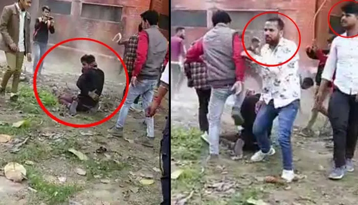 बरेली कॉलेज में दो छात्रों की लात-घूंसों से पिटाई, वीडियो वायरल