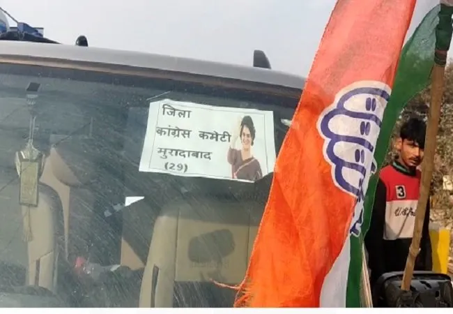 रामपुर जा रहीं प्रियंका गांधी का काफिला आपस में टकराया, कोई घायल नहीं