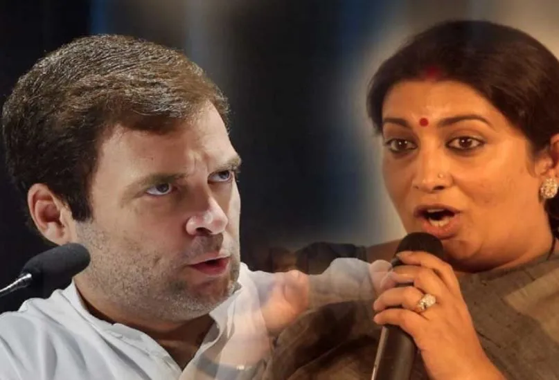 स्मृति ईरानी की राहुल को चुनौती, साहस है तो गुजरात से चुनाव लड़ें, दूर हो जाएगी गलतफहमी