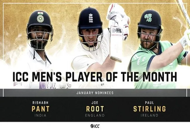 ICC Awards: ऋषभ पंत माह के सर्वश्रेष्ठ खिलाड़ी की रेस में, इन दो बल्लेबाजों से टक्कर