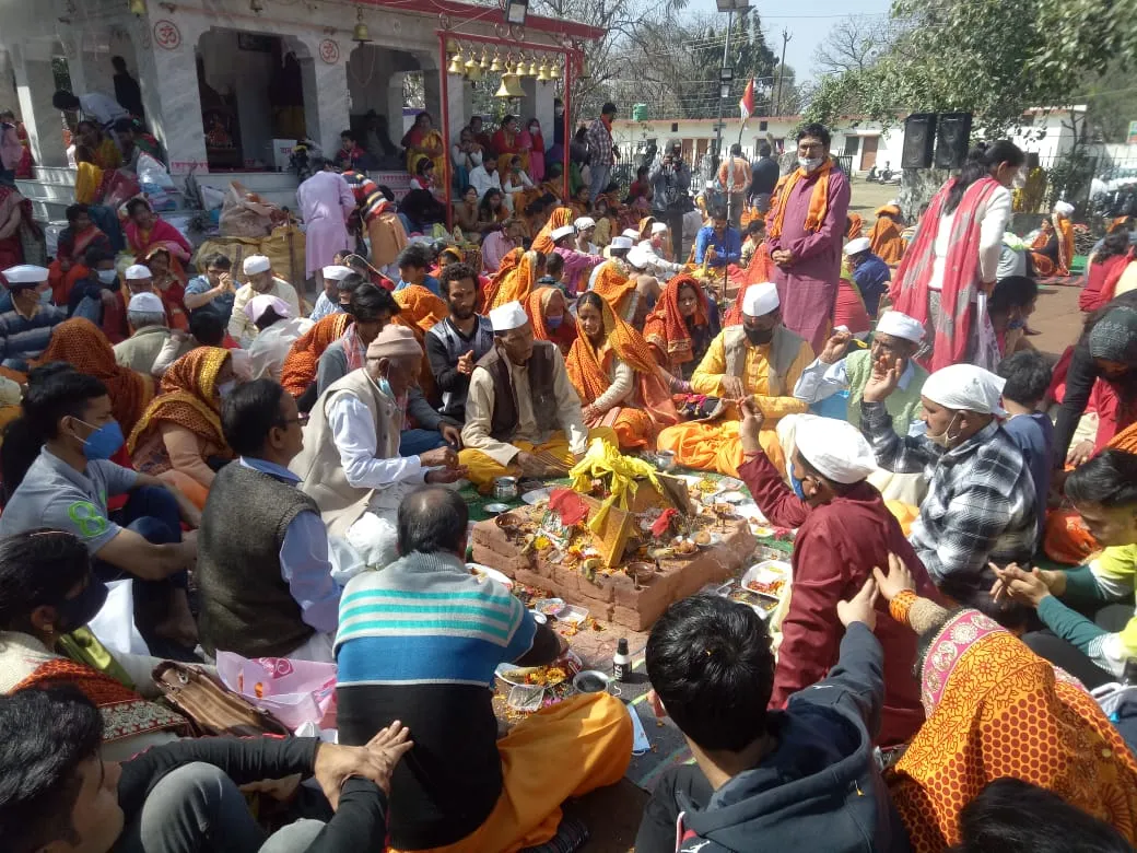 हल्द्वानी: पर्वतीय उत्थान मंच में 40 बच्चों का हुआ यज्ञोपवीत संस्कार