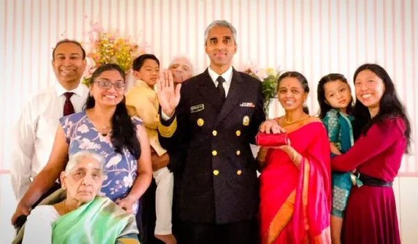 भारतीय मूल के डॉ. विवेक मूर्ति बने अमेरिका के सर्जन जर्नल, शपथ के दौरान द‍िखी भारतीयता की झलक