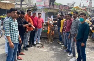 किच्छा: बढ़ती म‍ंहगाई के खिलाफ यूथ कांग्रेस ने किया प्रदर्शन