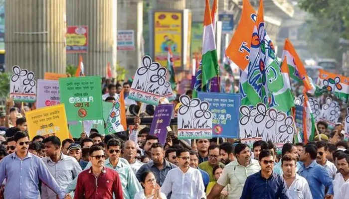 तृणमूल कांग्रेस ने तीसरी बार चुनाव घोषणा पत्र जारी करने का कार्यक्रम किया स्थगित