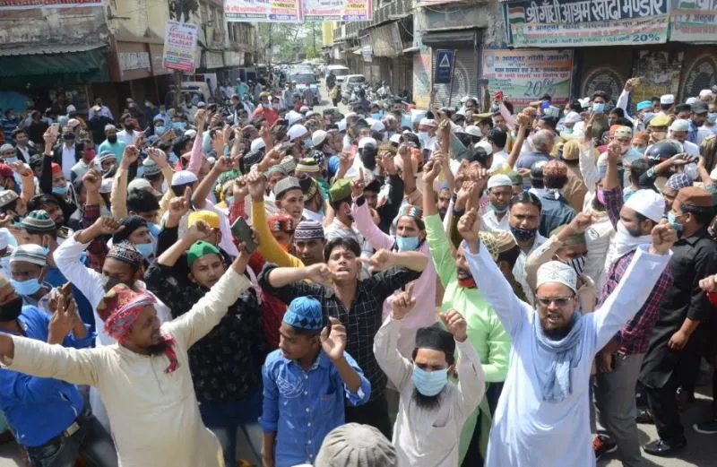 बरेली: आरएसी ने निकाला जुलूस, नरसिंहानंद की गिरफ्तारी की मांग