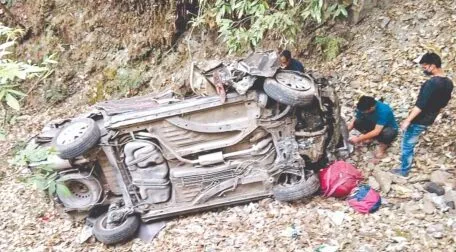 भिकियासैंण: चौरीघट्टी के पास सड़क हादसे में पिता-पुत्री की मौत