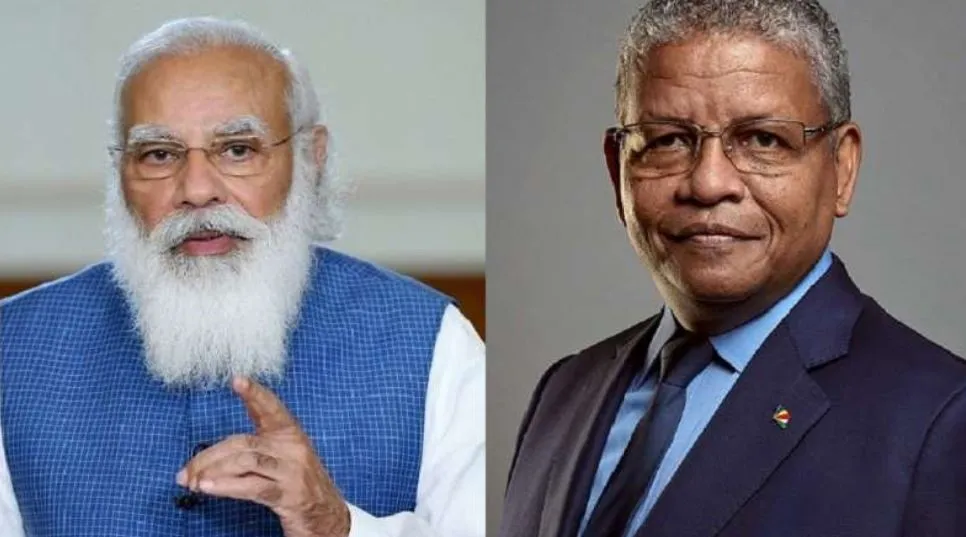 तीव्र गश्ती पोत सौंप बोले मोदी- भारत और सेशेल्स के बीच मजबूत और अहम साझेदारी