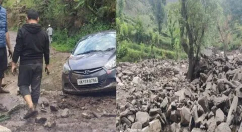 देहरादून: पौड़ी में फटा बादल, बदरीनाथ हाईवे बंद