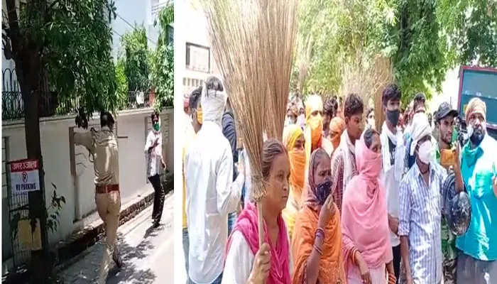 लखनऊ : मलबा उठाने से मना किया तो नगर निगम कर्मचारी को कार से मारी टक्कर, मौत के बाद हंगामा