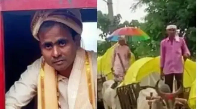 देवरिया: पालकी में दुल्हन लेने पहुंचा दूल्हा, बैलगाड़ी में आई बारात