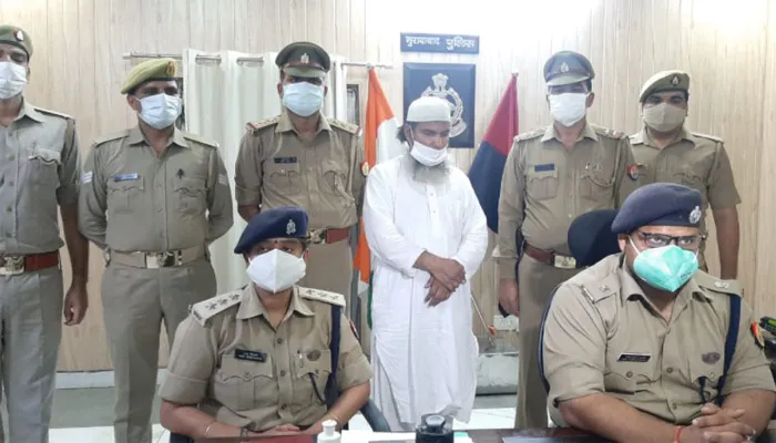 मुरादाबाद: पुलिस ने बीस हजार का इनामी बदमाश दबोचा, एक करोड़ की ठगी के बाद हुआ था फरार