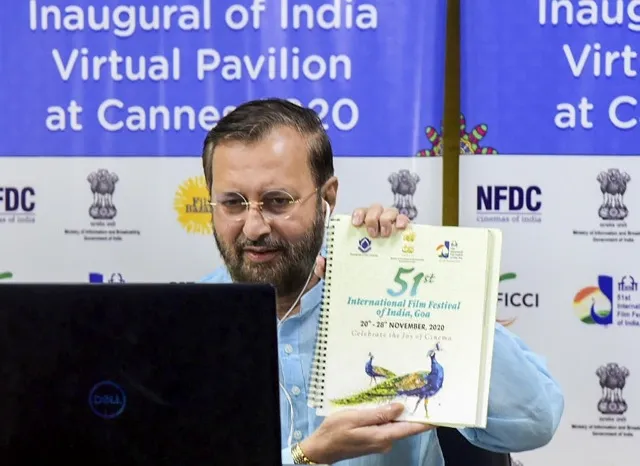 जावड़ेकर ने 74वें Cannes Film Festival में भारत के पवेलियन का किया उद्घाटन, विदेशी फिल्मकारों को शूटिंग का न्यौता