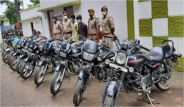 बिजनौर: अंतर्राज्यीय बाइक चोर गिरोह का भांडाफोड़, 2 गिरफ्तार, 39 हजार की नकदी बरामद