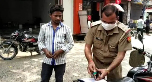 बरेली: चौकी इंचार्ज ने काटा चालान, खुद भरा जुर्माना