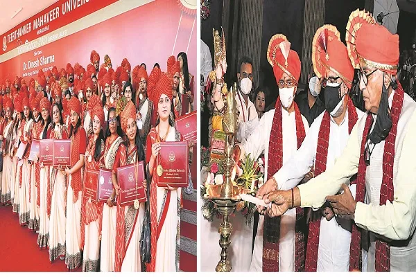 मुरादाबाद : उप मुख्यमंत्री डॉ. दिनेश शर्मा ने 7935 मेधावियों को बांटी डिग्री और उपाधि, समारोह में बिखरी अनुपम छटा