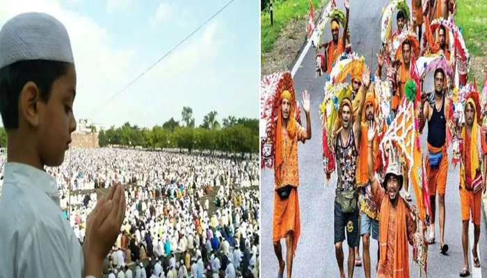 बकरीद में सामूहिक नमाज़ पर रोक, सावन में मंदिरों में पूजा करने पर भी रहेगी पाबंदी