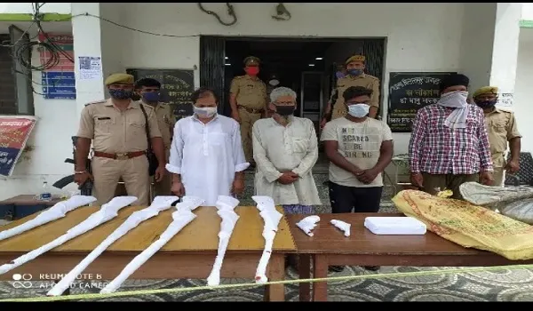 रामपुर : बिलासपुर में अवैध शस्त्र फैक्ट्री का भंडाफोड़, चार गिरफ्तार