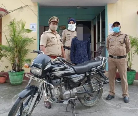 रामनगर: पुलिस ने आठ घंटे में बरामद की चोरी की बाइक