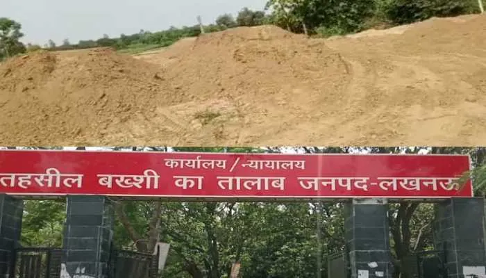 लखनऊ: अधिकारियों की मिलीभगत से बख्शी का तालाब क्षेत्र में धड़ल्ले से चल रहा अवैध खनन