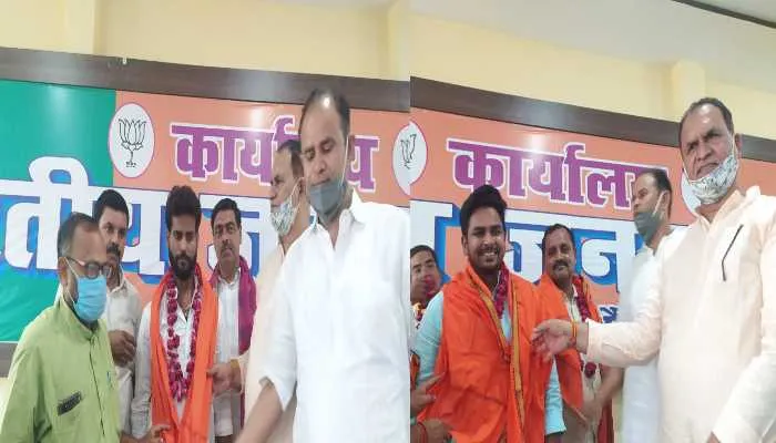 औरेया: भाजपा पदाधिकारियों ने जिला पंचायत अध्यक्ष व ब्लॉक प्रमुखों का किया सम्मान