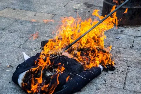 रामनगर: एनएसयूआई ने फूंका कुलपति का पुतला