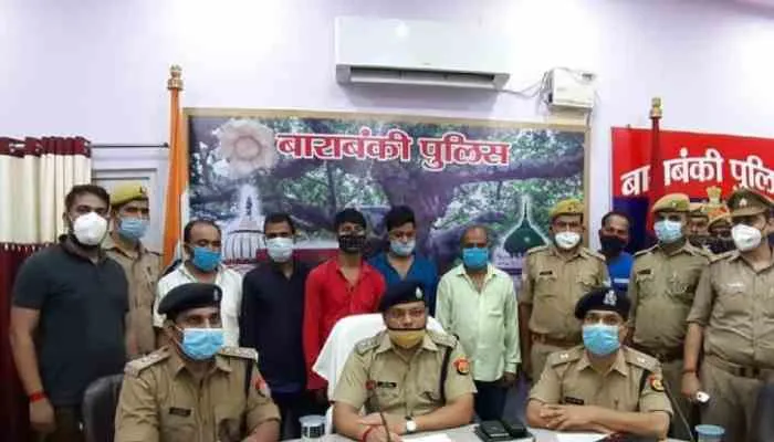बाराबंकी: अन्तर्राज्यीय वाहन चोर गिरोह का पर्दाफाश, नौ वाहन बरामद