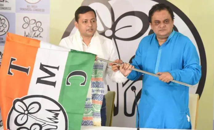 पश्चिम बंगाल: बिष्णुपुर के भाजपा विधायक तन्मय घोष तृणमूल कांग्रेस में हुए शामिल