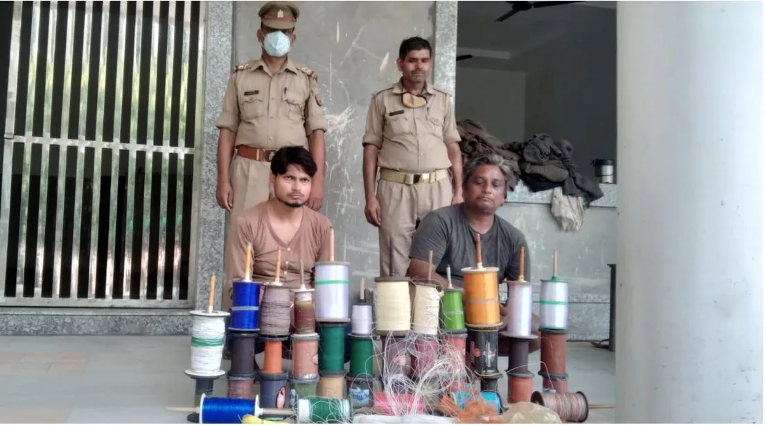 बरेली: आसमान से पतंगबाजों पर पहरा, चाइनीज मांझा बेचने वालों पर भी नजर